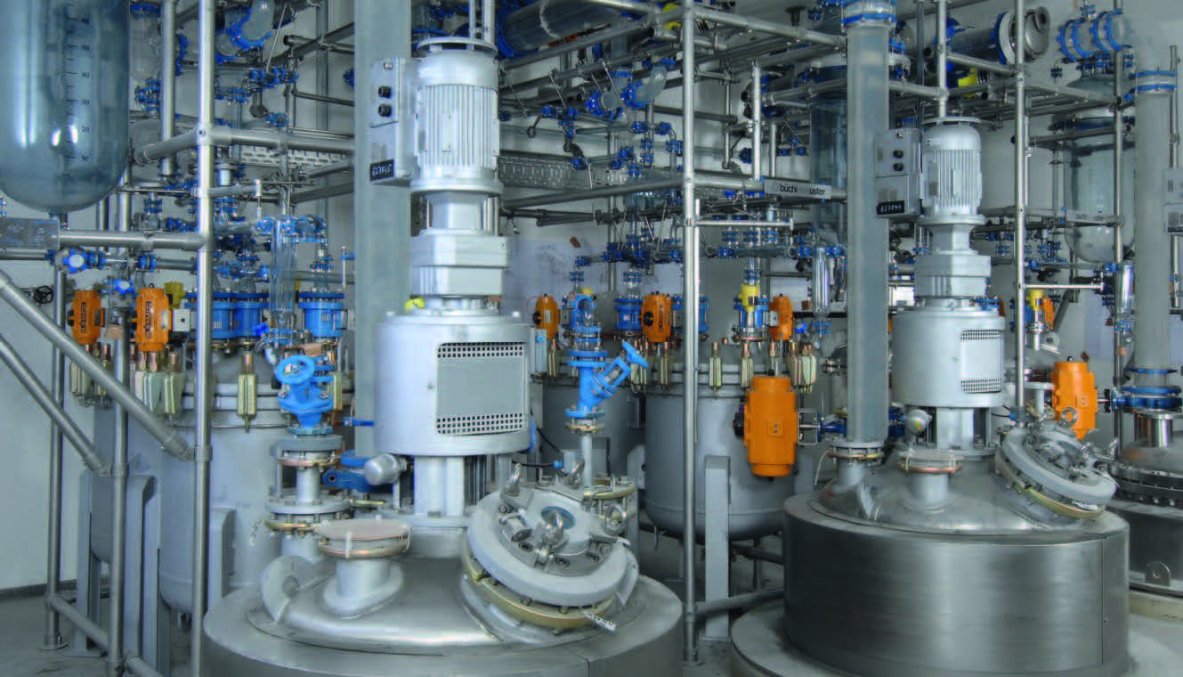 cCGMP facility with 800 ltr AE_BE reactors for API production