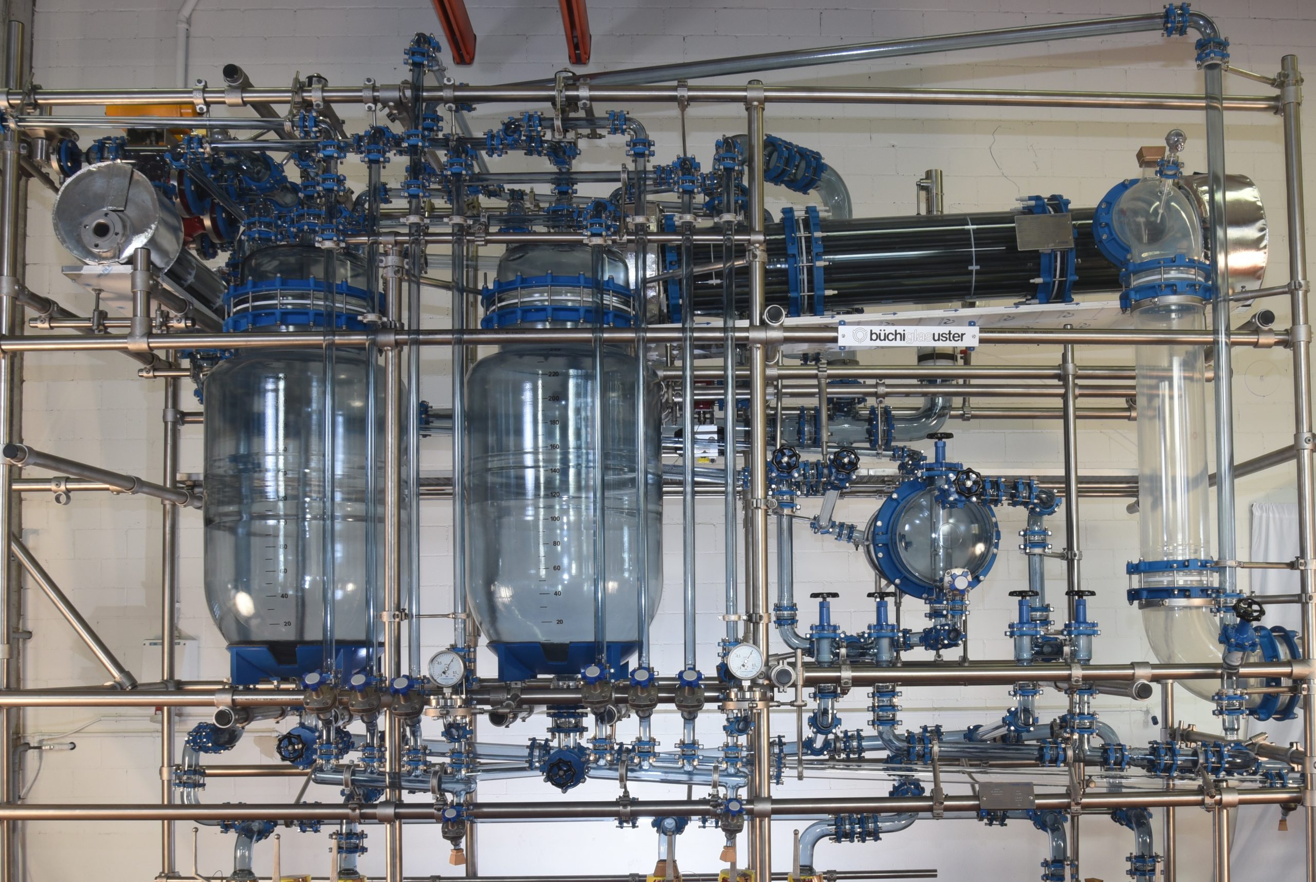 Glas reactoren voor productie_distillatie opbouw